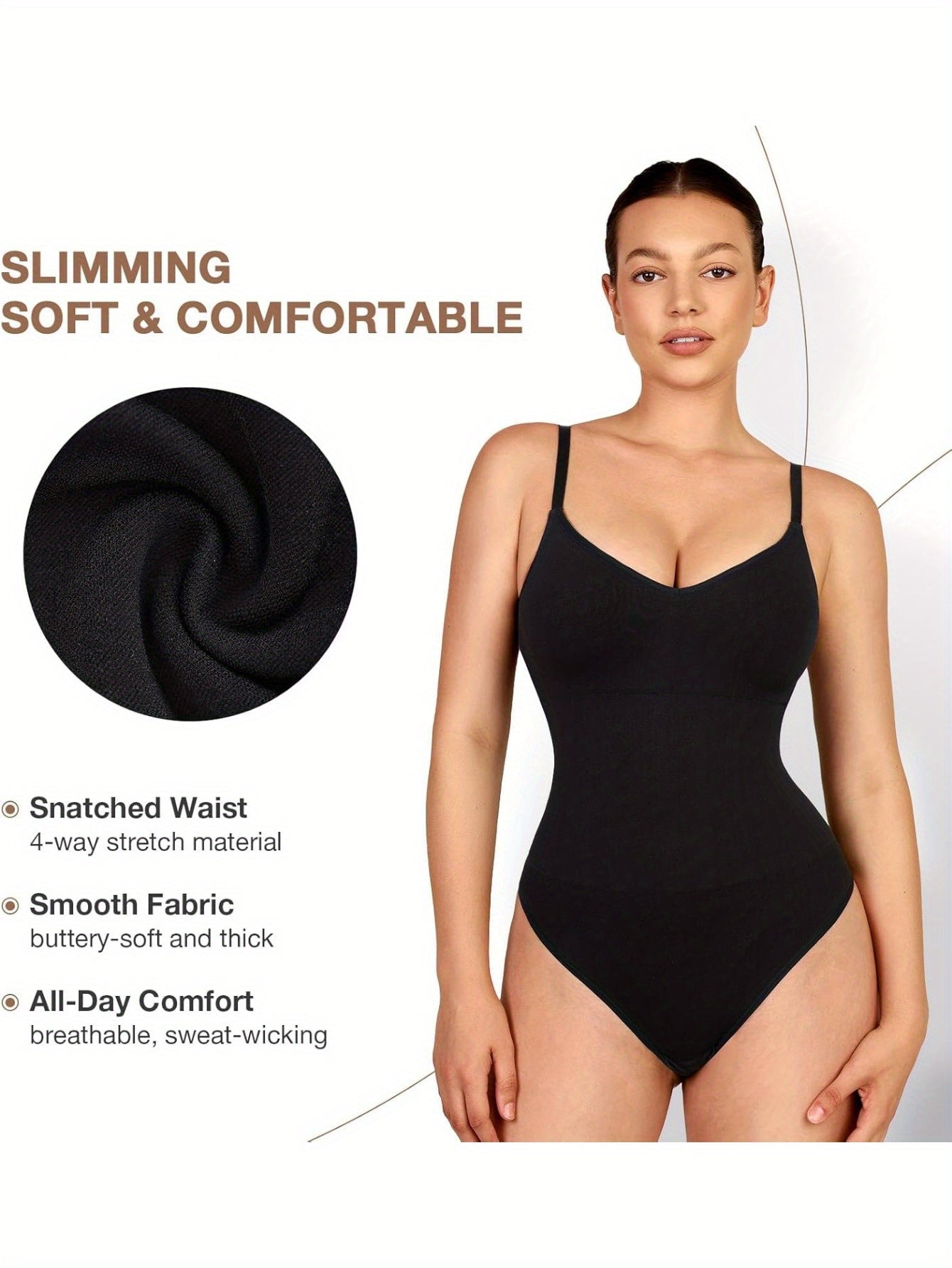 Seamless Shapewear Sculpting Bodysuit - TrimTones