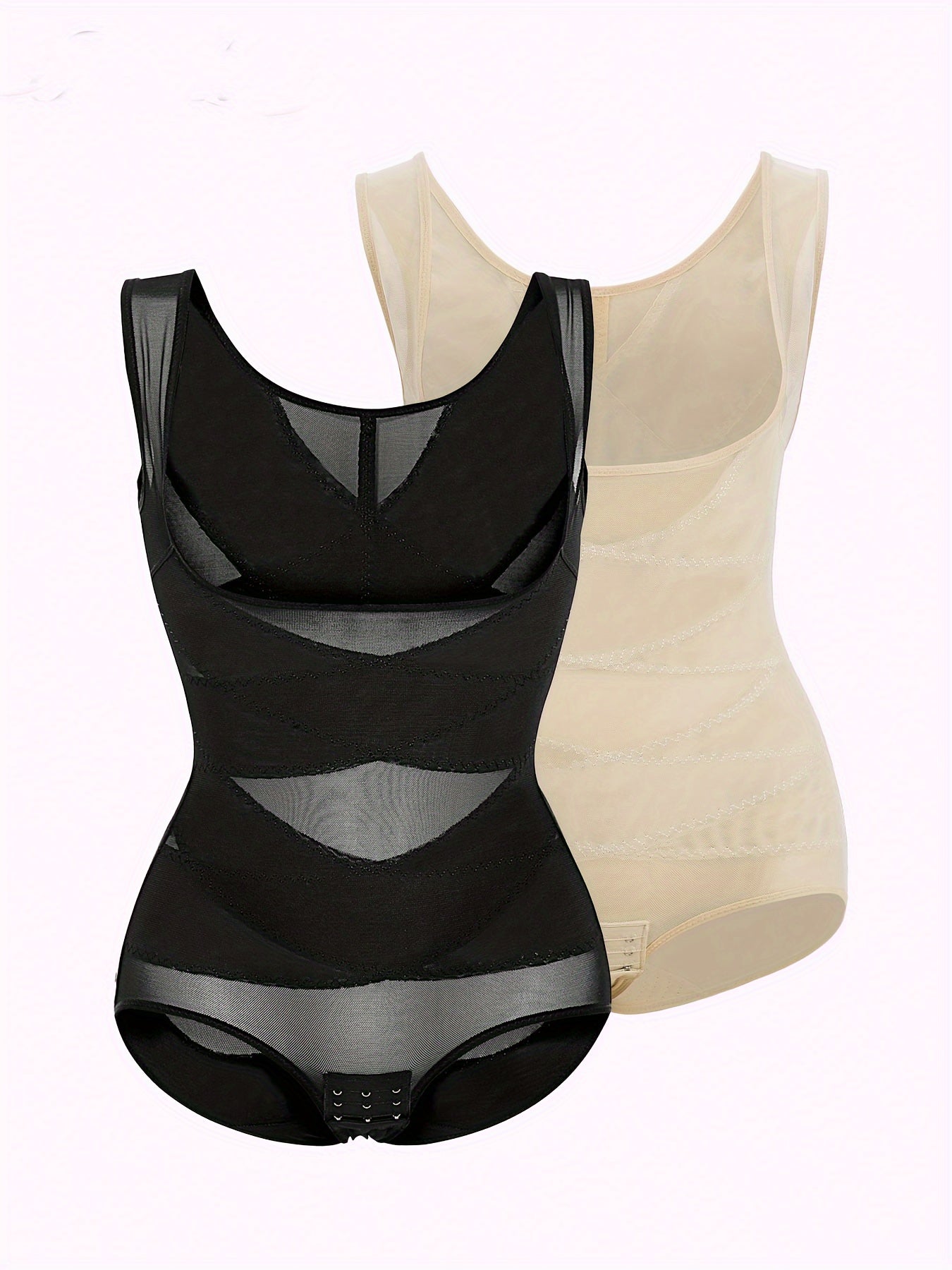 Ribbed High Waist Shapewear Bodysuit - TrimTones