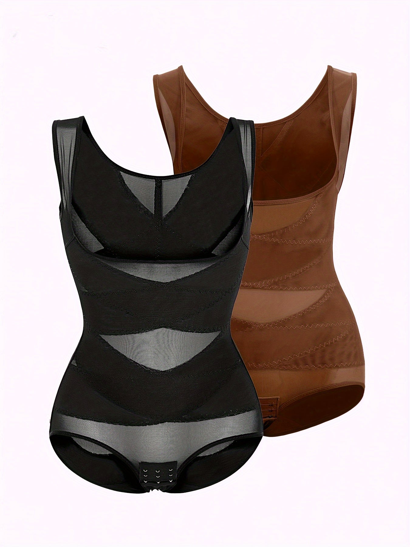 Ribbed High Waist Shapewear Bodysuit - TrimTones