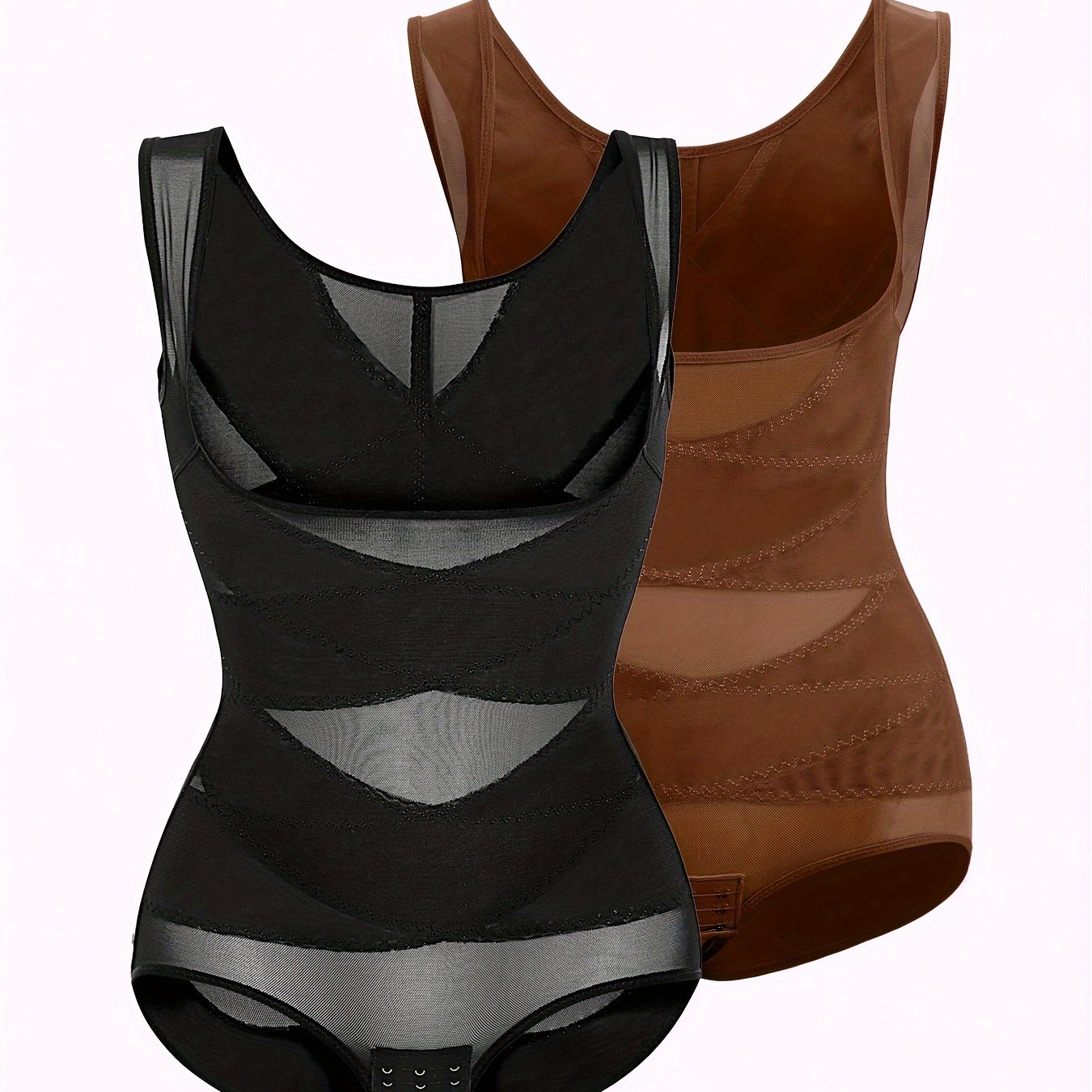 Ribbed High Waist Shapewear Bodysuit - TrimTones