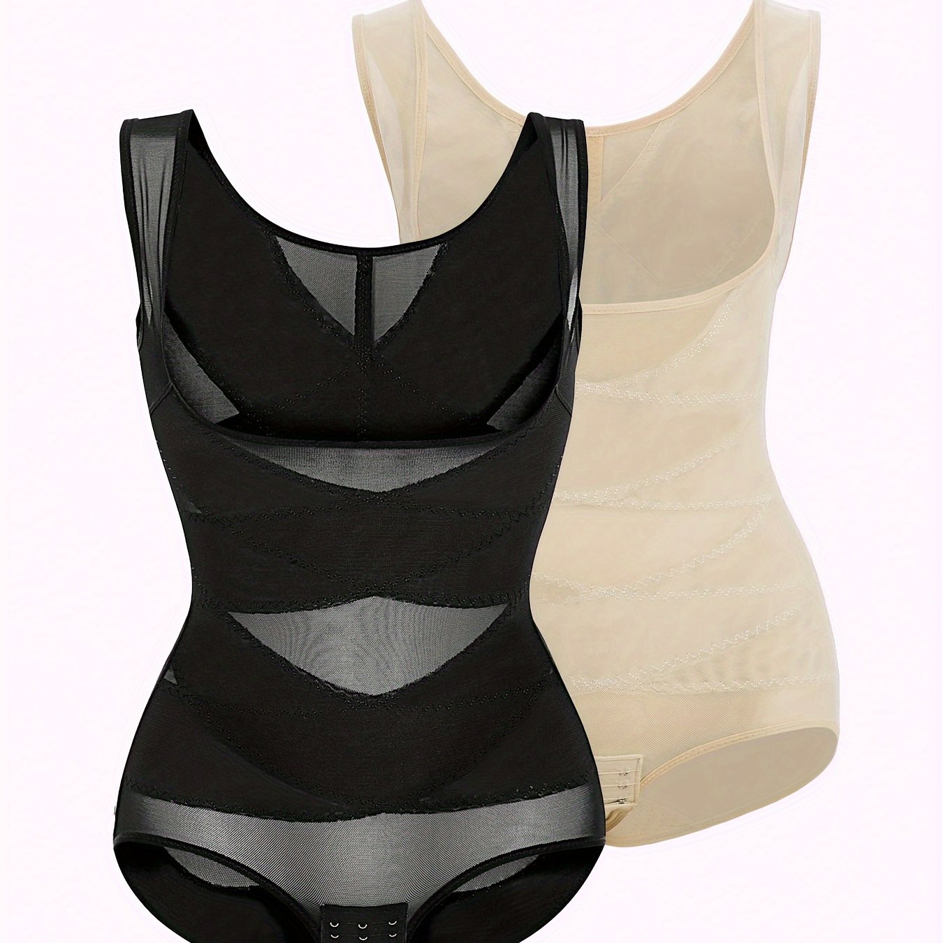 Ribbed High Waist Shapewear Bodysuit - TrimTones