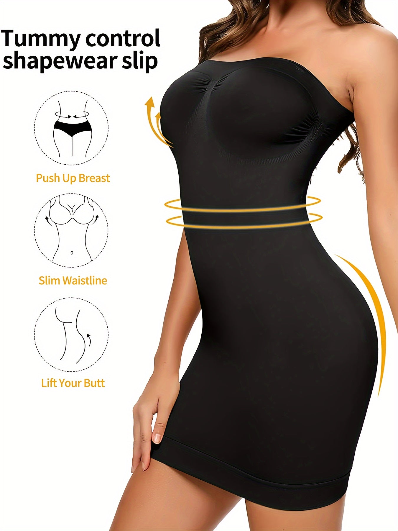 Adjustable Full Body Shaper Dress - TrimTones